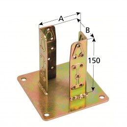 SUPPORTO PILASTRI MM.60 AVVIT.