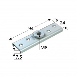 PIASTRA SOSPENS. ROTANTE M8