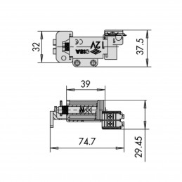 BOBINA 12V P/ELETTRIKA