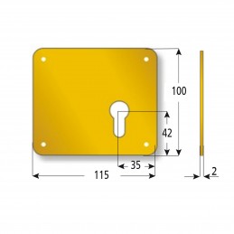 PLACCA MOTTURA SX FORO YALE OL