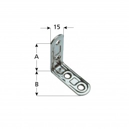 LASTRINE ANG.4FORI 3X3 INOX