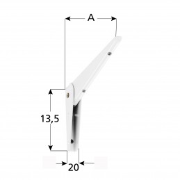 MENSOLE RIBALTAB. 30 BIANCO