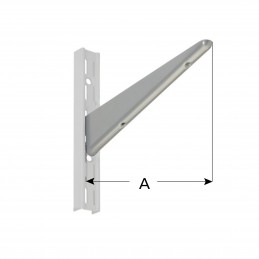 MENSOLA CREM. 2 DENTI CM.25 ZN