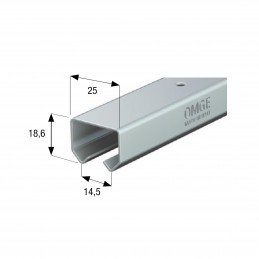 BINARIO 2,5 MT PORTATA 25 KG