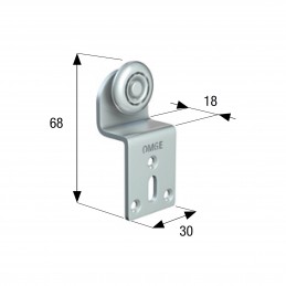 CARRELLO 1 RUOTA ACC/NYLON D24