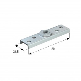 PIASTRA SOSP.ROTANTE M12 32MM.