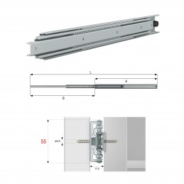 CP.GUIDE CASSETTI P.50KG CM.30