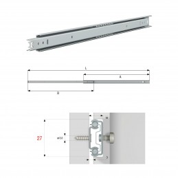 CP.GUIDE CASSETTI P.15KG CM.31