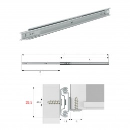 CP.GUIDE CASSETTI P.30KG CM.30