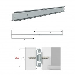 CP.GUIDE CASSETTI P.30KG CM.30