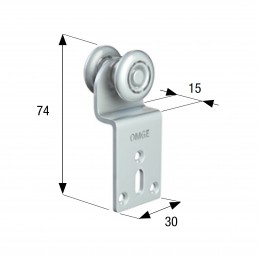 CARRELLO 2 RUOTE ACC/NYLON D24