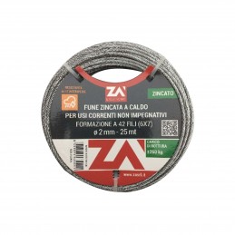 FUNE ACCIAIO ZINC MM.1,8 MT100