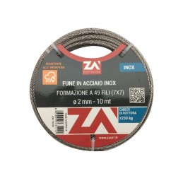 FUNE ACCIAIO INOX MM.4 MT.10