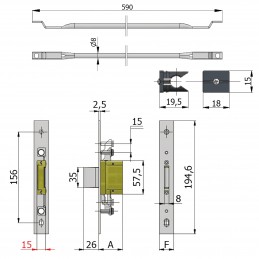 KIT DEVIATORE STR.C/ASTE F25X